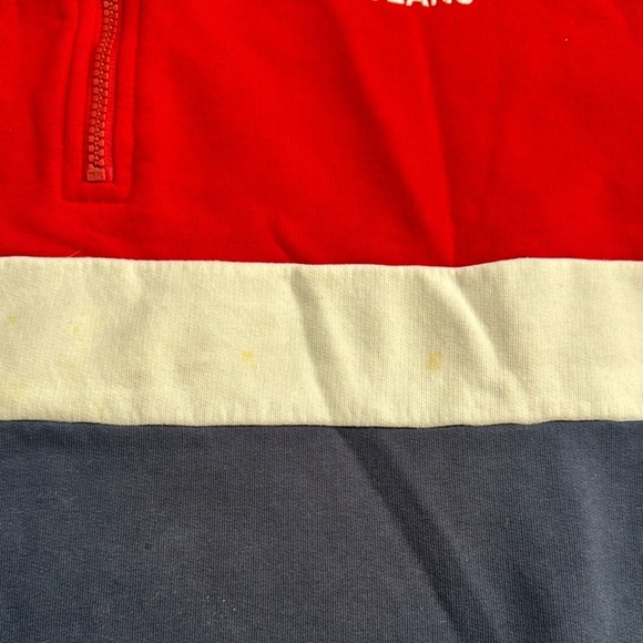 TOMMY JEANS HILFIGER l Red White Blue Quarter Zip Large - Picture 3 of 7